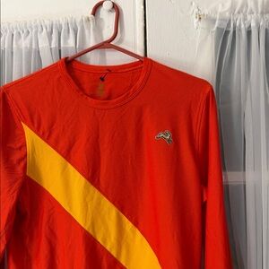 Tracksmith Womens Van Cortlandt Long SLeeve Performance Shirt Size Medium